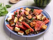 Watermelon, Halloumi & Caraway Salad