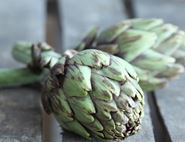 Steamy Globe Artichokes with Garlic Butter