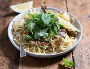 Creamy Pork & Lemon Spaghetti