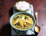 Egg, Potato & Spinach Curry