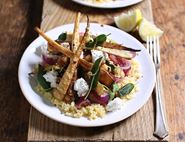 Sage, Chilli & Ricotta Parsnips with Bulgar Wheat