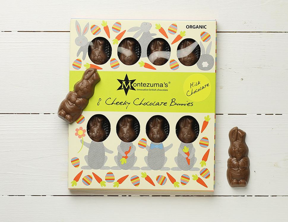 Milk Chocolate Cheeky Bunnies Organic Montezuma S Chocolates 90g