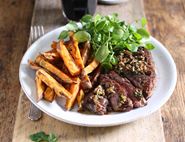 Centre Cut Steaks with Porcini, Garlic & Herb Butter