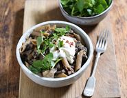 Mushroom Penne with Crème Fraîche