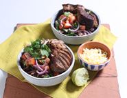 Spicy Pork Burrito Bowls