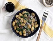 Gnocchi with Creamy Mushroom Sauce