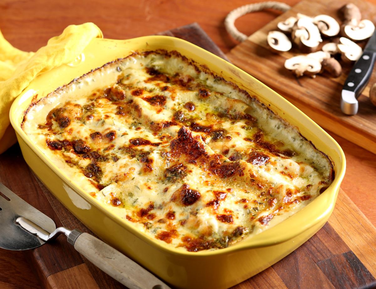 Creamy Roast Mushroom Lasagne