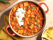 Mixed Bean & Sweet Potato Chilli