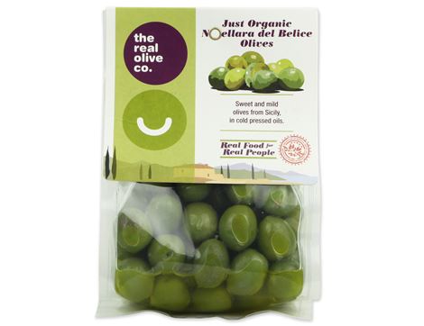 Nocellara del Belice Olives, The Real Olive Company (250g)