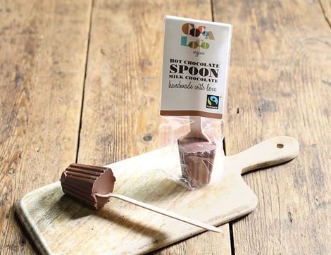 Hot Chocolate Spoon, Milk Chocolate, Organic, Cocoa Loco (30g)