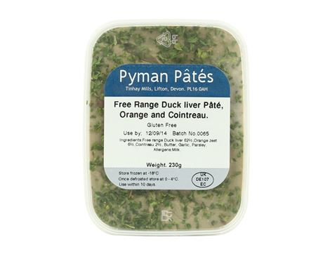 Free Range Duck Liver Pâté with Orange (230g)