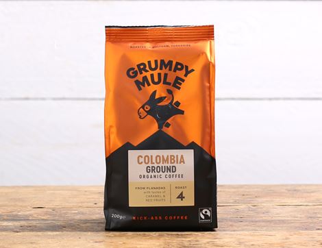 colombia ground coffee grumpy mule 200g