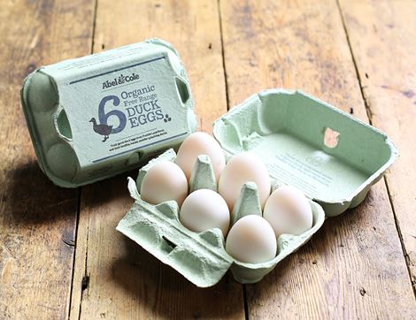 Duck Eggs, Organic Free Range, Abel & Cole (6)