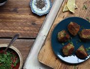 Courgette & Halloumi Falafels