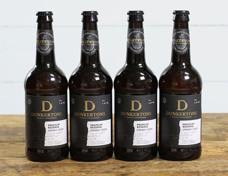 Premium Sparkling Cider, Organic, Dunkertons (4 x 500ml)