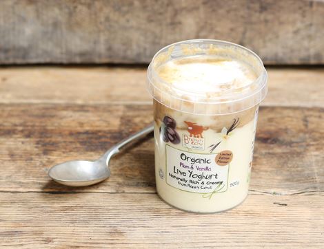 Limited Edition Plum & Vanilla Yogurt, Organic, Brown Cow Organics (450g)