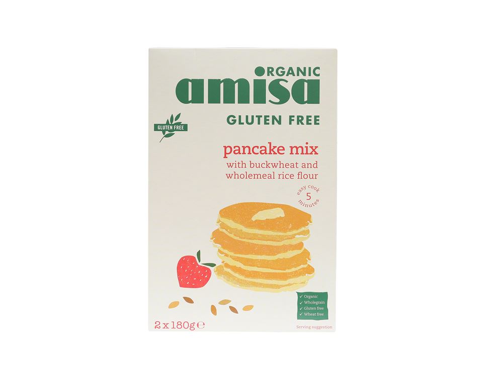 Pancake Mix Gluten Free Organic Amisa 180g