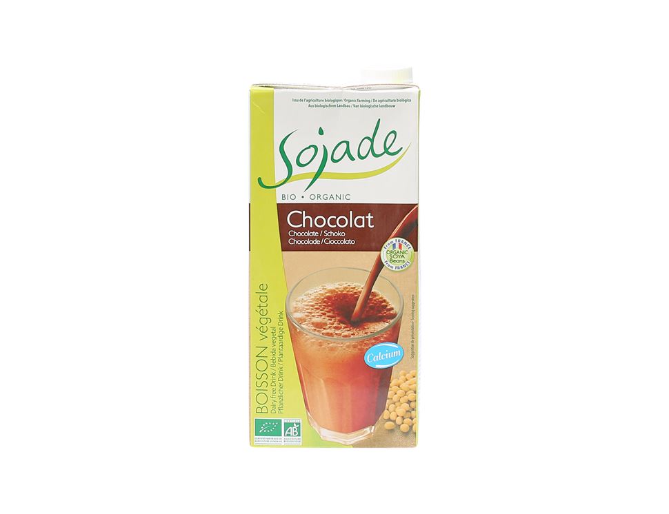 Chocolate Soya Milk with Calcium, Organic, Sojade (1 litre)