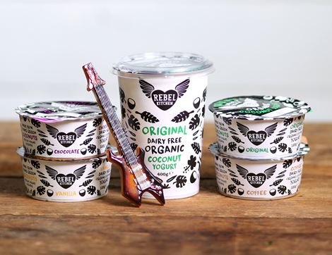 Chocolate, Dairy Free, Coconut Yogurt, Organic, Rebel Kitchen (125g)