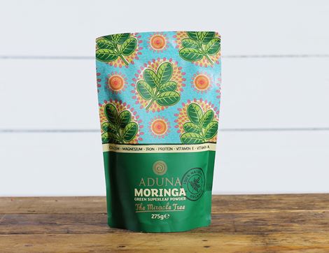 Moringa Powder, Organic, Aduna (275g)