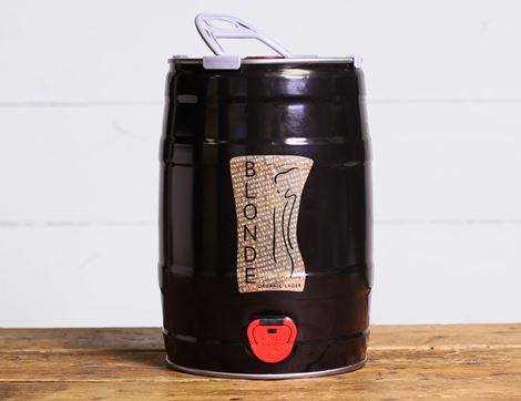 Blonde Lager Beer Keg, Organic, Hepworth Brewery (5L)