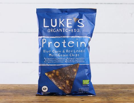 Blue Corn & Red Lentil MultiGrain Chips, Organic, Luke's (142g)