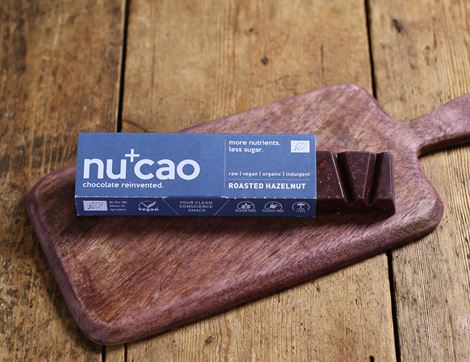 Hazelnut Raw Chocolate Bar, Organic, nucao (40g)