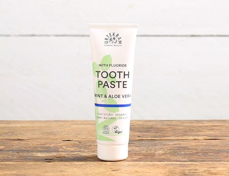 mint & aloe vera toothpaste with fluoride urtekram