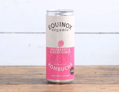 raspberry & elderflower kombucha equinox