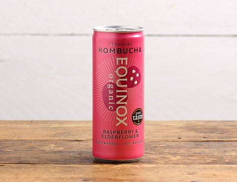 raspberry & elderflower kombucha equinox