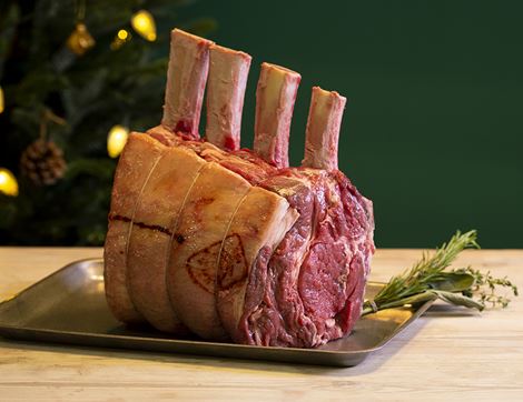 Beef Fore-Rib Joint, Bone-In & Trimmed, Organic, Daylesford (4.0kg)